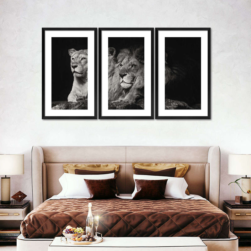 Lion And Lioness Mates Wall Art