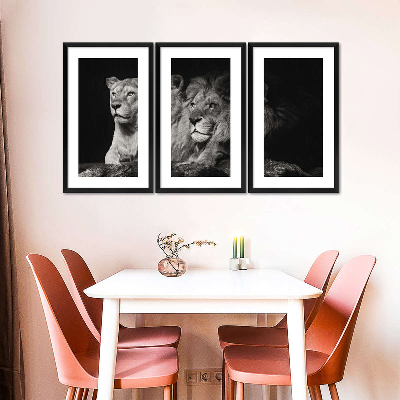 Lion And Lioness Mates Wall Art