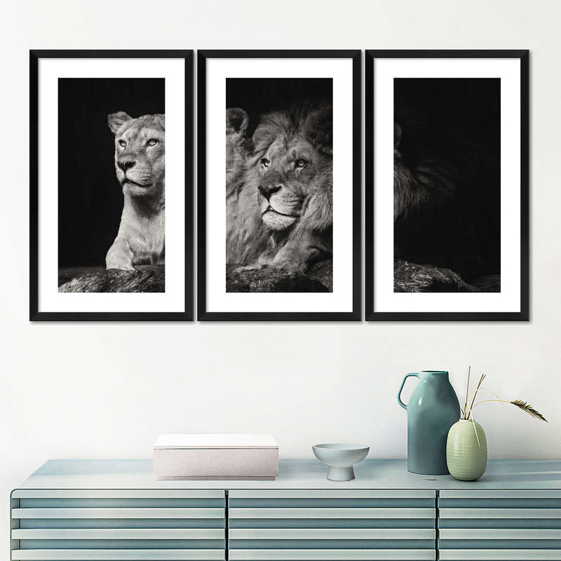 Lion And Lioness Mates Wall Art