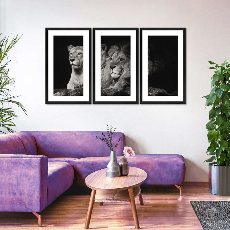 Lion And Lioness Mates Wall Art
