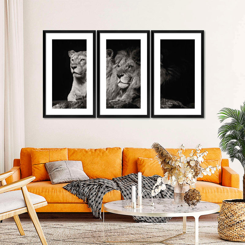 Lion And Lioness Mates Wall Art