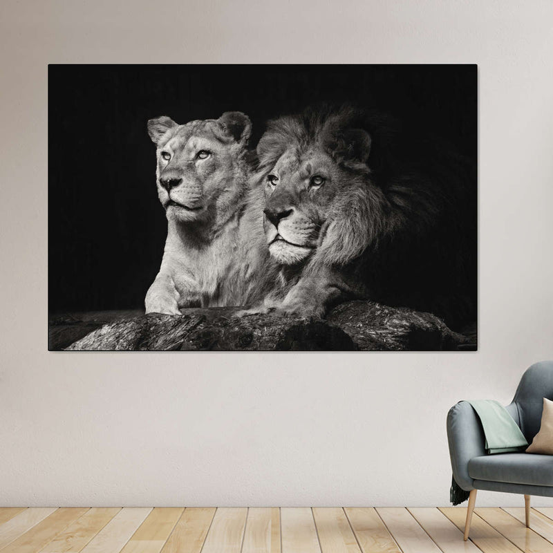 Lion And Lioness Mates Wall Art