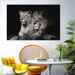 Lion And Lioness Mates Wall Art