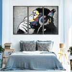 Monkey Wearing Headphones Wall Art