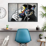 Monkey Wearing Headphones Wall Art