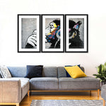 Monkey Wearing Headphones Wall Art