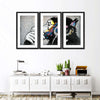 Monkey Wearing Headphones Wall Art