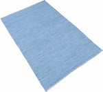 2x3, 5x8, 8x10 Dhurrie Rug, Blue Chevron Rug