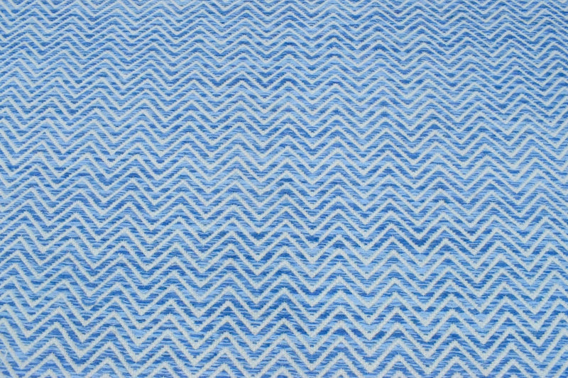 2x3, 5x8, 8x10 Dhurrie Rug, Blue Chevron Rug