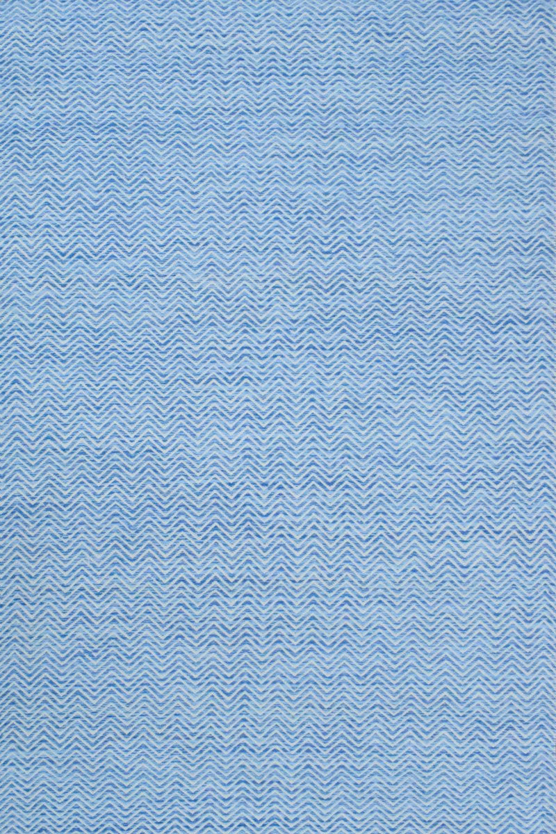 2x3, 5x8, 8x10 Dhurrie Rug, Blue Chevron Rug