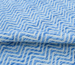 2x3, 5x8, 8x10 Dhurrie Rug, Blue Chevron Rug