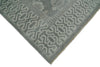 2x3 and 8x10 Hand Knotted Wool Blend Silver and Brown Area Rug  | EMP2