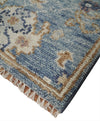 2x3 Blue, Beige and Brown Hand Knotted Traditional Antique Persian Design Wool Rug | TRDCP80123