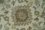 2x3 Brown and Beige Handmade Classic Vintage Design Wool Area Rug | TRDCP15723