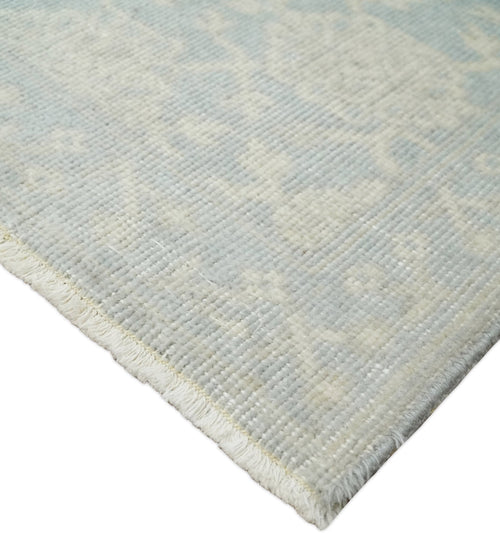 2x3 Hand Knotted Beige and Gray Traditional Persian Oushak Wool Rug | N3023