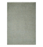 2x3 Hand Knotted Beige and Gray Traditional Persian Oushak Wool Rug | N6423