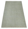 2x3 Hand Knotted Beige and Gray Traditional Persian Oushak Wool Rug | N6423
