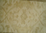 2x3 Hand Knotted Beige and Olive Traditional Persian Oushak Wool Rug | N323