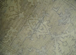 2x3 Hand Knotted Beige, Ivory and Charcoal Traditional Persian Oushak Wool Rug | N5823