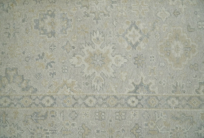 2x3 Hand Knotted Beige, Ivory and Gray Traditional Persian Oushak Wool Rug | N3123