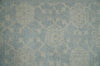 2x3 Hand Knotted Blue, Beige and Gray Traditional Persian Oushak Wool Rug | N7423