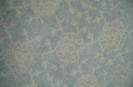 2x3 Hand Knotted Blue, Beige and Gray Traditional Persian Oushak Wool Rug | N7423