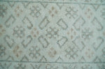 2x3 Hand Knotted Gray and Silver Oushak Wool Rug, Entryway Rug | TRDCP125023
