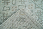 2x3 Hand Knotted Gray and Silver Oushak Wool Rug, Entryway Rug | TRDCP125023