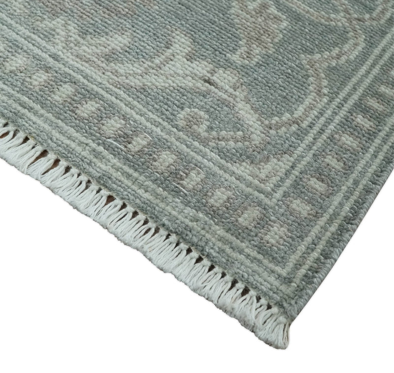 2x3 Hand Knotted Gray, Silver and Brown Traditional Persian Oushak Wool Rug | N5023