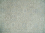 2x3 Hand Knotted Ivory and Gray Traditional Persian Oushak Wool Rug | N723