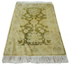 2x3 Hand Knotted Olive, Beige and Gray Traditional Persian Oushak Wool Rug | N3623