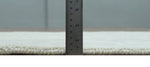 2x3 Hand Knotted Silver, Ivory and Gray Heriz Serapi Wool Area Rug
