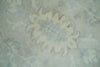 2x3 Hand Knotted Silver, Ivory and Gray Heriz Serapi Wool Area Rug