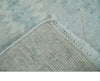 2x3 Hand Knotted Silver, Teal and Brown Heriz Serapi Wool Rug