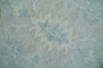 2x3 Hand Knotted Silver, Teal and Brown Heriz Serapi Wool Rug