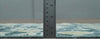 2x3 Hand Knotted Teal Blue and Beige shape Oushak Wool Rug, Entryway Rug | TRDCP122723