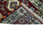 2x3 Hand Knotted traditional Kazak Rust and Blue Doormat Rug | KZA25