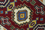 2x3 Hand Knotted traditional Kazak Rust and Blue Doormat Rug | KZA25