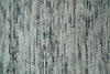 2x3 Modern Abstract Charcoal and Silver Rug made with Art Silk | N4923