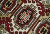 2x3 Runner Hand Knotted traditional Kazak Rust and Beige Tribal Armenian Rug | KZA12