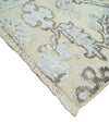 2x4 Hand Knotted Beige, silver and Brown Traditional Persian Oushak Wool Rug | N5524