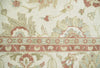 2x4 Hand Knotted Ivory, Olive and Rust Traditional Persian Oushak Wool | N8024
