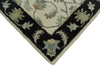 2x4 Handmade Persian Design Ivory and Black made with fine wool Area Rug |  TRDCP15624