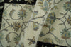 2x4 Handmade Persian Design Ivory and Black made with fine wool Area Rug |  TRDCP15624
