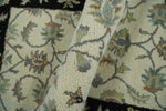 2x4 Handmade Persian Design Ivory and Black made with fine wool Area Rug |  TRDCP15624