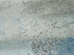 2x4 Modern Abstract Blue and Ivory Rug made with Art Silk| N4124