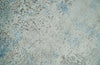 2x4 Modern Abstract Blue and Ivory Rug made with Art Silk| N4124