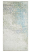 2x4 Modern Abstract Blue, Gray, Silver and Olive Rug made with Art Silk| N4524