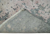 2x4 Modern Abstract Gray and Pink Wool and Silk Hand Knotted Rug| N224