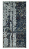 2x4 Modern Abstract Gray, Beige and Silver Wool Rug| N7724